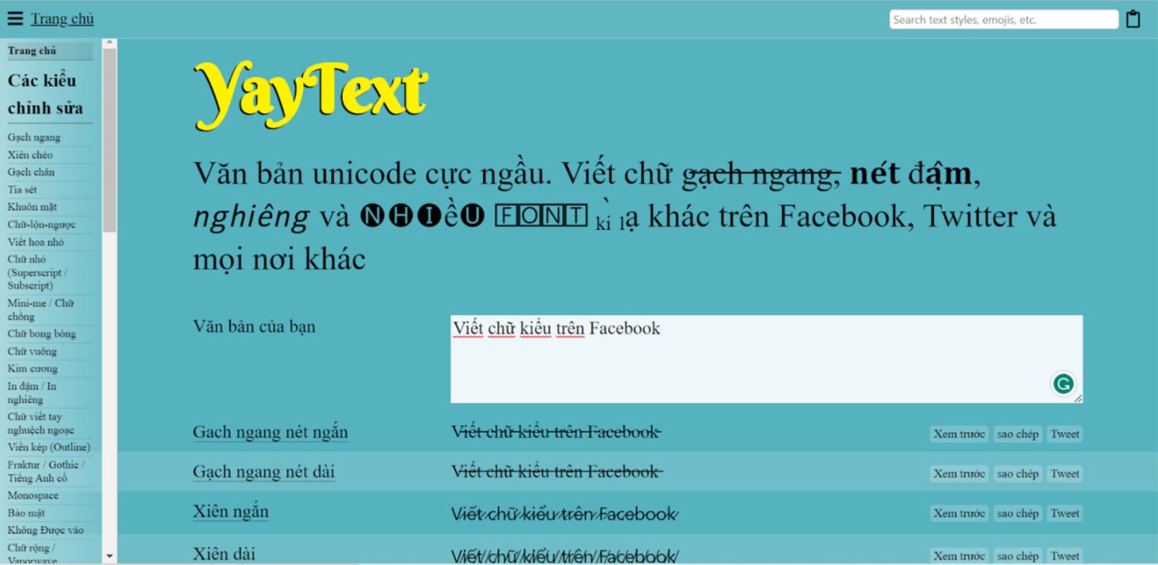 Khi viết nội dung tiếng Việt trên YayText, kết quả nhận được thường ít lỗi font hơn