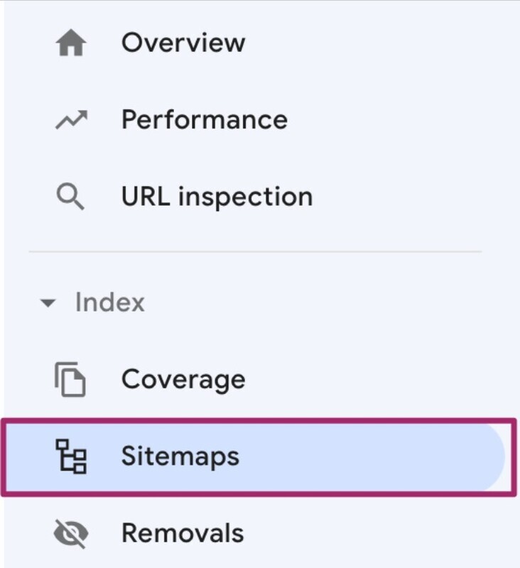 Mục Sitemaps trong Google Search Console sẽ giúp bạn lập chỉ mục Google nhanh chóng hơn