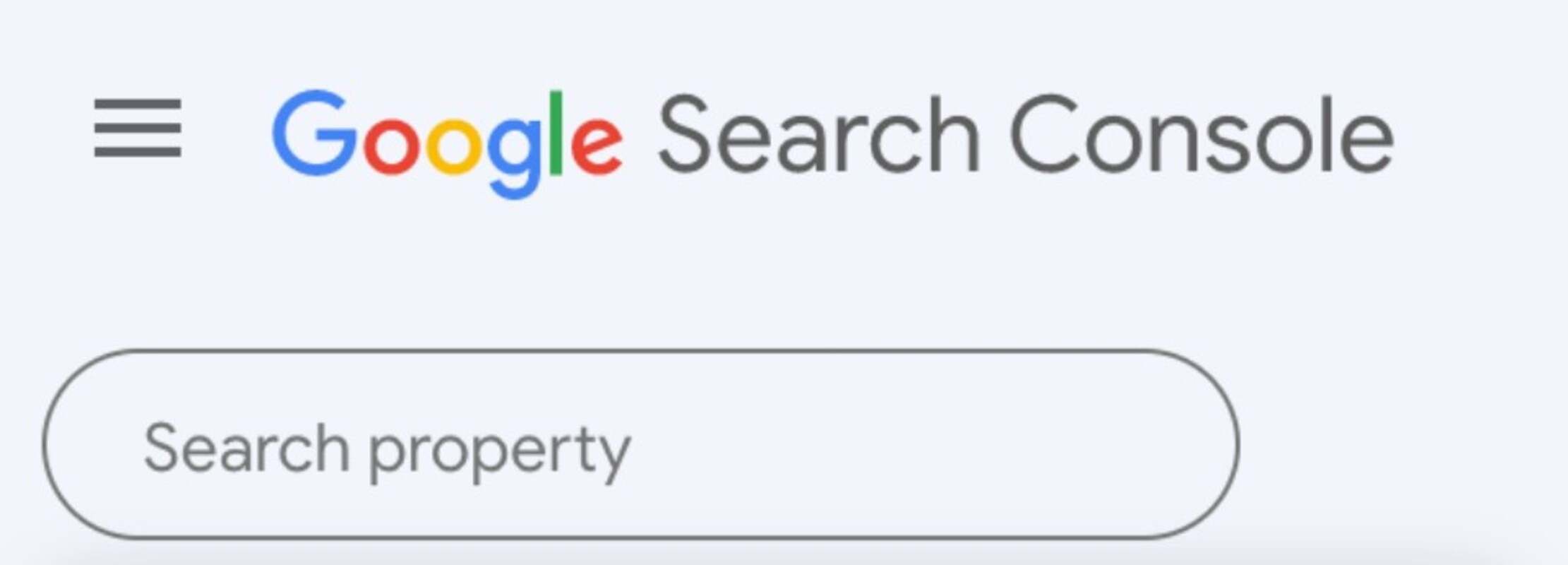 Nhập địa chỉ website của bạn tại thanh tìm kiếm của Google Search Console 