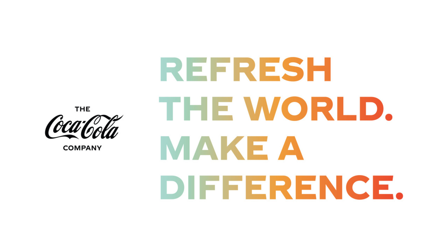 USP của Coca-Cola là “Refresh the world. Make a difference”