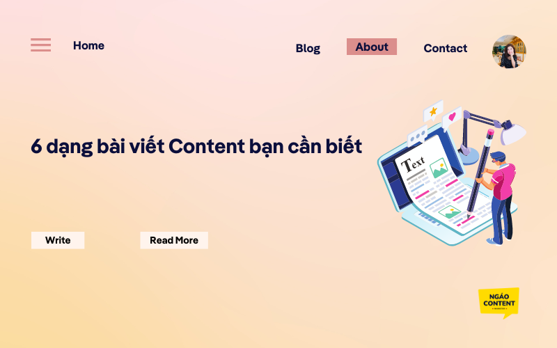 6 dạng bài viết Content bạn cần biết
