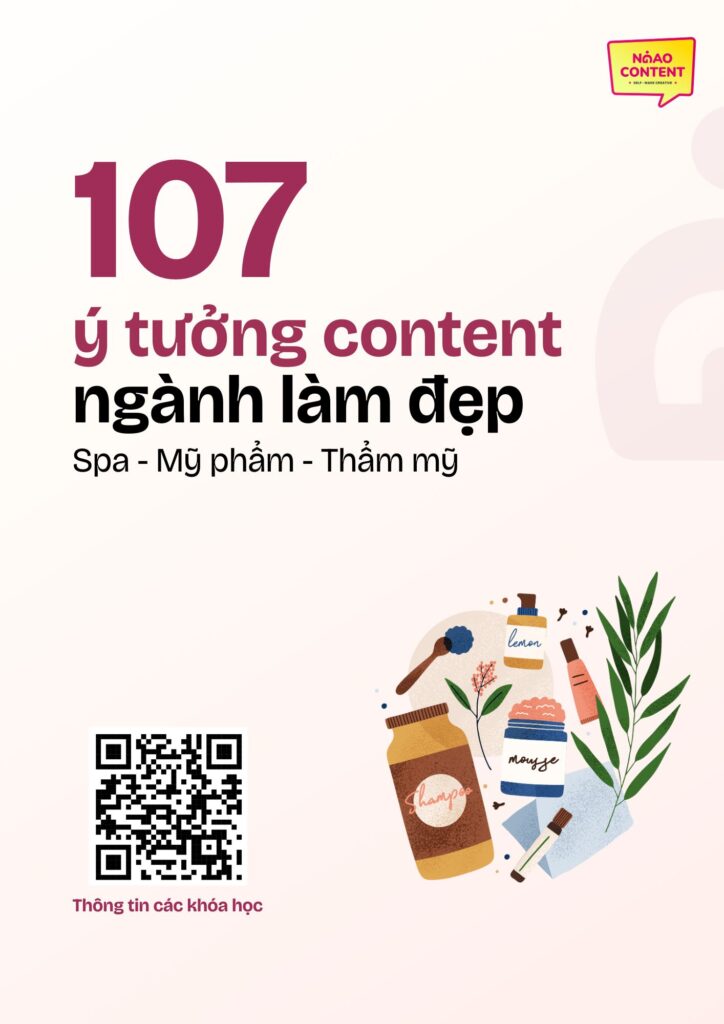 ebook 107 ý tưởng content ngành làm đẹp
